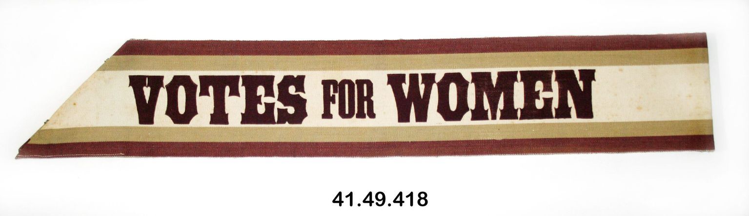 Votes for Women, Just Government League Sash